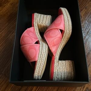 Authentic coach slip on heals